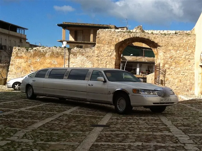 La limousine davanti a un castello
