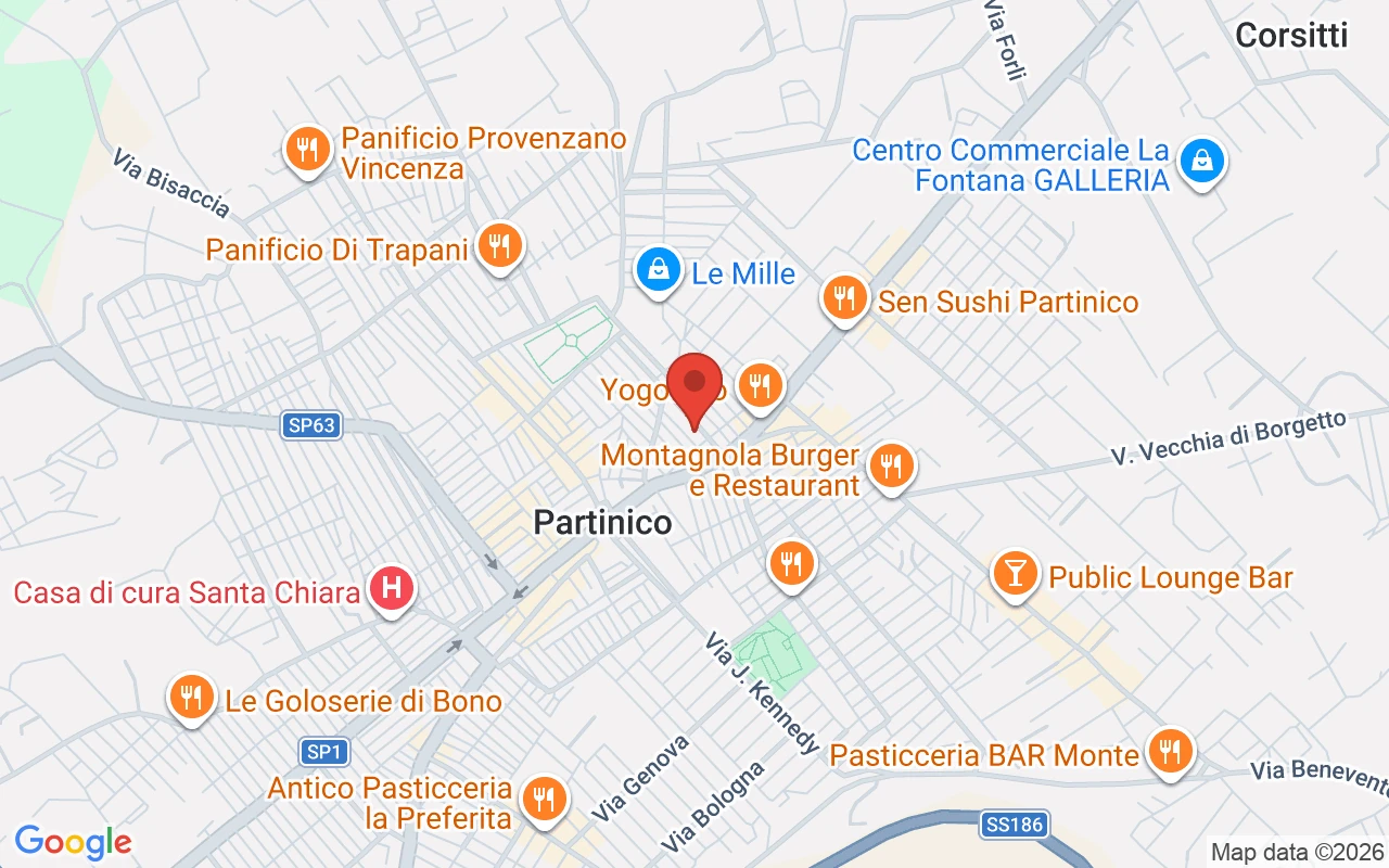 Mappa: Via Di Benedetto 15, Partinico